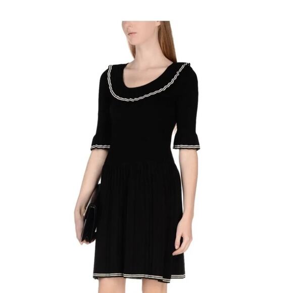 MARC JACOBS Pleated Sweater Dress Black No Size Small S - Picture 10 of 12